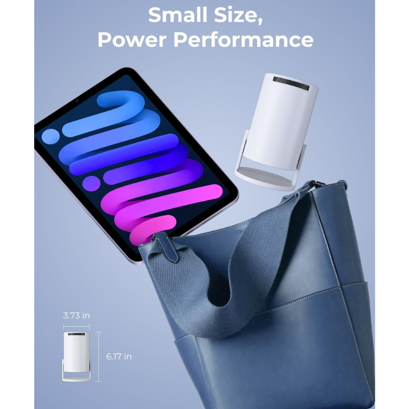 Frost Haven™ Portable Projector with Remote Control