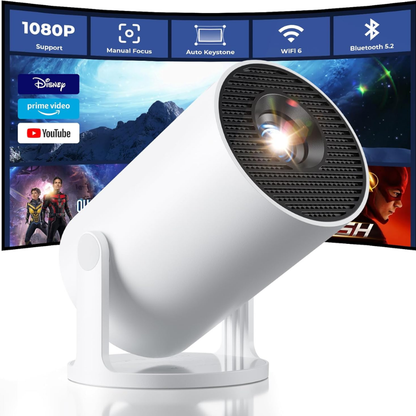 Frost Haven™ Portable Projector with Remote Control